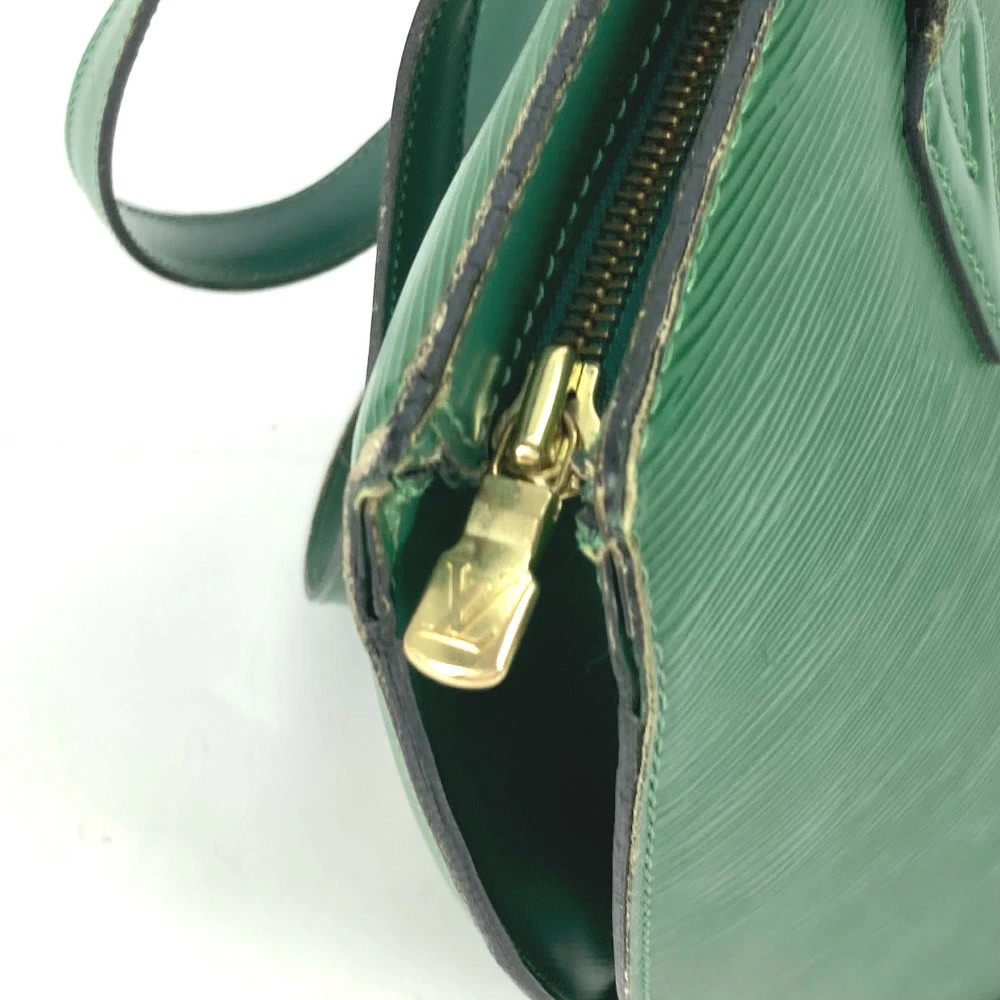 Louis Vuitton Bag Shopping Epi Jacques Saint Handbag Green Borneo Tote Shoulder - Picture 5 of 15